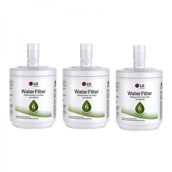 3x LG Genuine Fridge Water Filter Premium 5231JA2002A LT500P Gen11042F-08