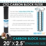 Whole House Water Filter 20 x 2.5 inch ABCTO2025