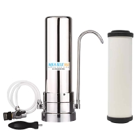 Stainless Steel Counter Top Drinking Water Filter System with Doulton W9223006 Ultracarb Ceramic Water Filter