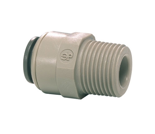 John Guest/DM Fit Adapter 14″ NPTF Male Thread to 1/4″ Tube PI010822S AMC0404