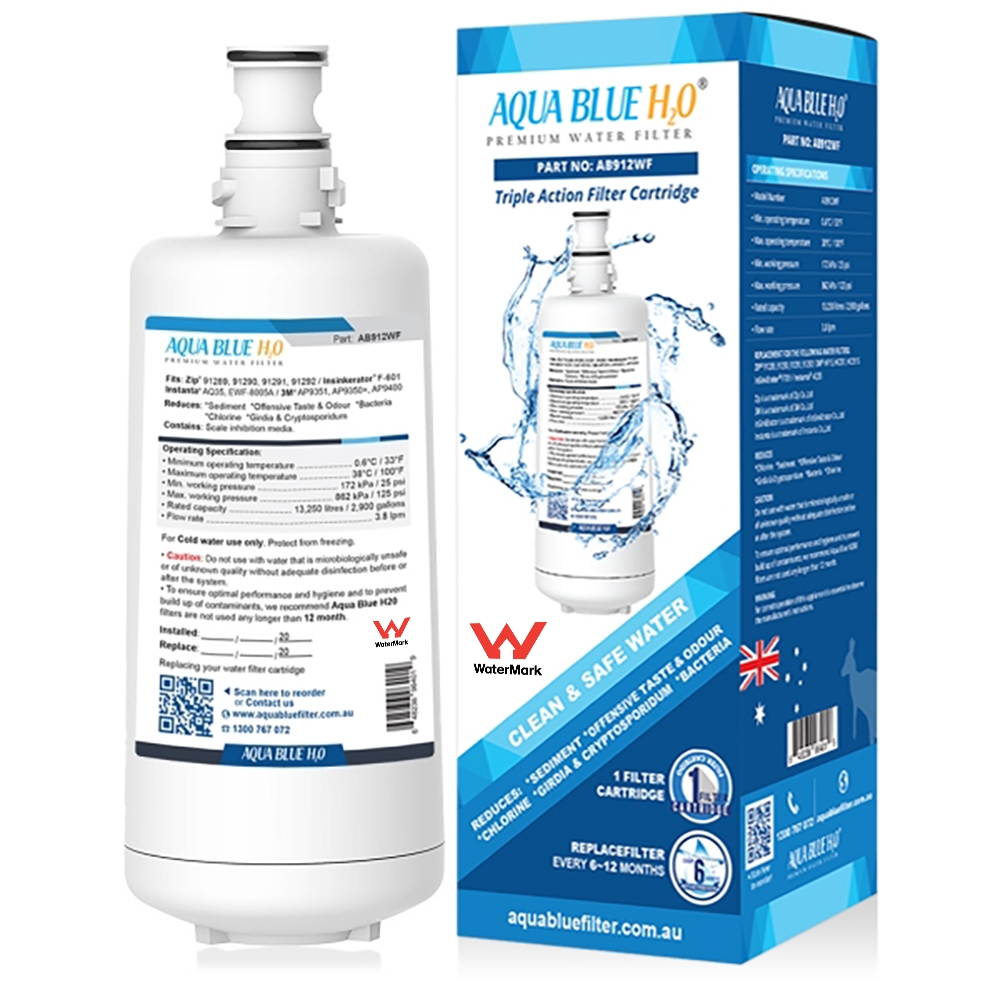 Aqua Blue H20 AB912WF Water filter fits F-601 Filter Cartridge Hot Water Dispenser