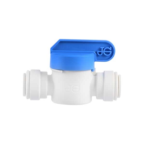 John Guest/DM Fit Plastic Speedfit Shut-Off Valve Connector - 3/8 X 3/8