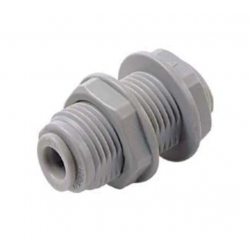 ABU0404 DMfit Bulkhead Union - 1/4 x 1/4