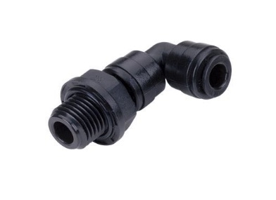 AMES0806M Male Elbow Swivel - BSP(T) Thread 8mm tube x 3/8"BSPT DM FIT