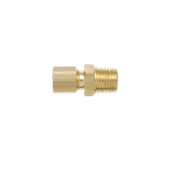 01003-0606 3 Male Connector - 3/8" x 3/8" TubeFit