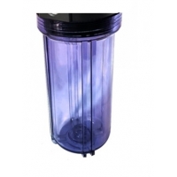 CLEAR Water Filter Housing 10" x 2.5" with 1/2" NPT Ports | Suit Brewing