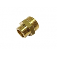 BRASS Hex Reducing Nipple 20 x 15mm (3/4 x 1/2 Inch)