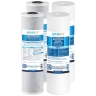 Big Blue 20"x4.5" Whole House CTO Carbon Block 5M, Sediment Polyspun Water Filter 2 Pcs Set
