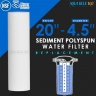 Big Blue 20"x4.5" Whole House CTO Carbon Block 5M, Sediment Polyspun Water Filter 2 Pcs Set