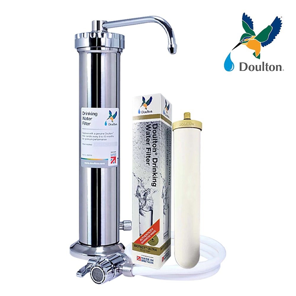 Doulton Genuine W9331225, DBS+BTU(NSF), Countertop Drinking Water Purifier System made in UK Full Stainless Steel