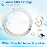 TPLV350KPA ¼ + Water Line Hose Kit 1/4 inch + Compatible Water Filter Set