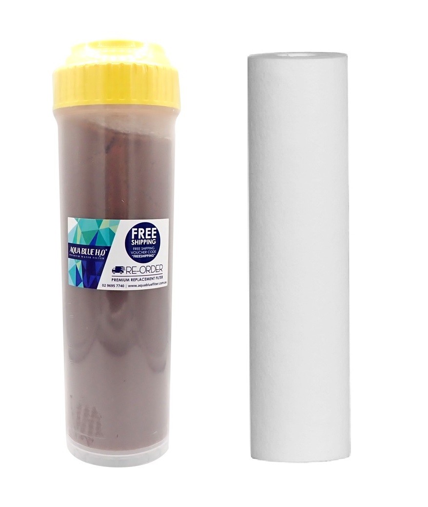 Twin stage replacement filter set Resin with Polyspun sediment