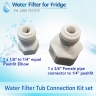 TPLV350KPA ¼ + Water Line Hose Kit 1/4 inch + Compatible Water Filter Set