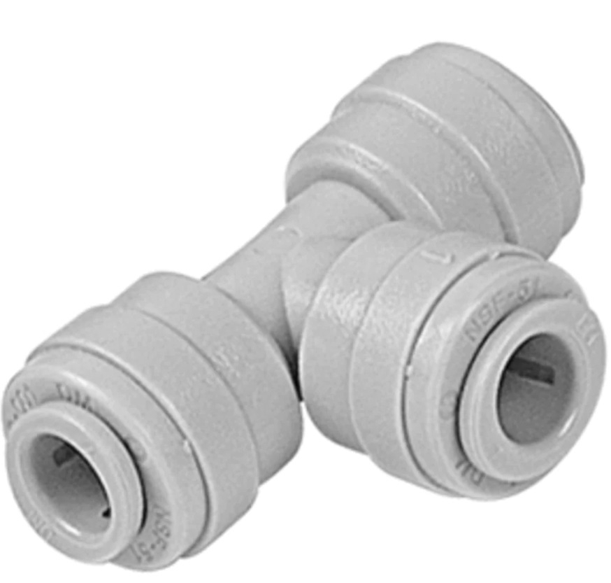 ATU040404 DM FIT EQUAL TEE - 1/4" PUSH FIT SKU DMATU0404