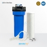 10 Inch Big Blue Housing with Presser Relief Button, 10 Micron CTO Carbon Block Filter