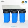 10" x 4.5" Big Blue Triple Whole House Water System with UV Guard UVG SLT30 System