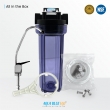 10" Clear Big Blue Filter Housing 5 Mic PP Sediment Water Filter, Reverse Osmosis Faucet, Connection Kit Set