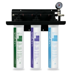 Lab Pua Triple Header Series Sediment With Full Carbon Block with Membrane/ Sediment&Gac/ Carbon Block Total 4 Stage