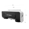 Lab Pua Twin Header series 5Micron Pure Carbon block with 0.1 Micron Ultra Fine &Scale Filter KIT