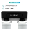 Lab Pua Twin Header series 5Micron Pure Carbon block with 0.1 Micron Ultra Fine &Scale Filter KIT