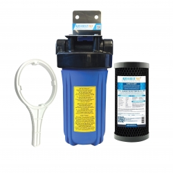 Big Blue Whole House Single System 10"x4.5" Large Diameter Aqua Blue H20