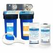Big Blue Twin Water Filter System with Filters 10" x 4.5"