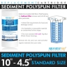 10" x 4.5" Big Blue Triple Whole House Water System with UV Guard UVG SLT30 System