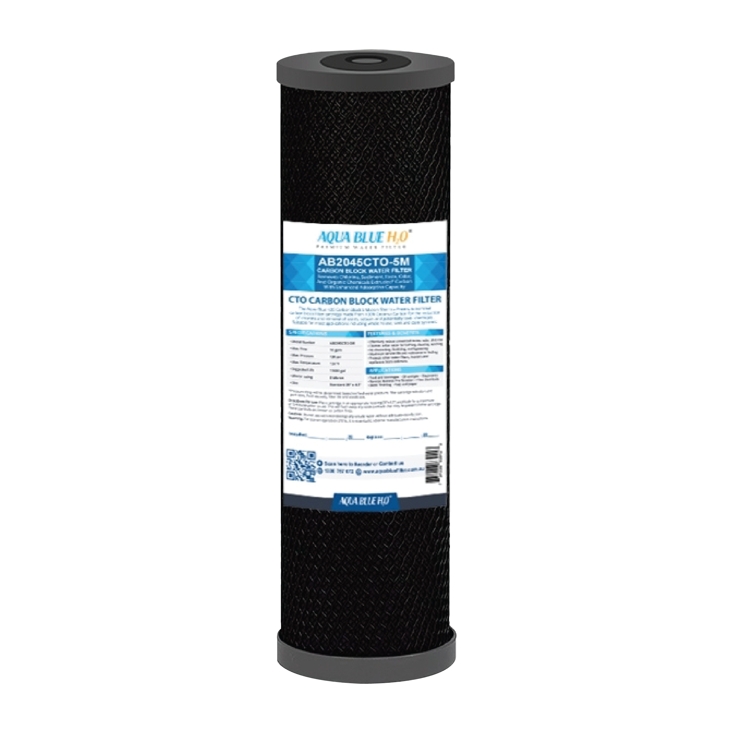 Aqua Blue Water Filter Cartridge 2.5 x 10 inch 20 Micron