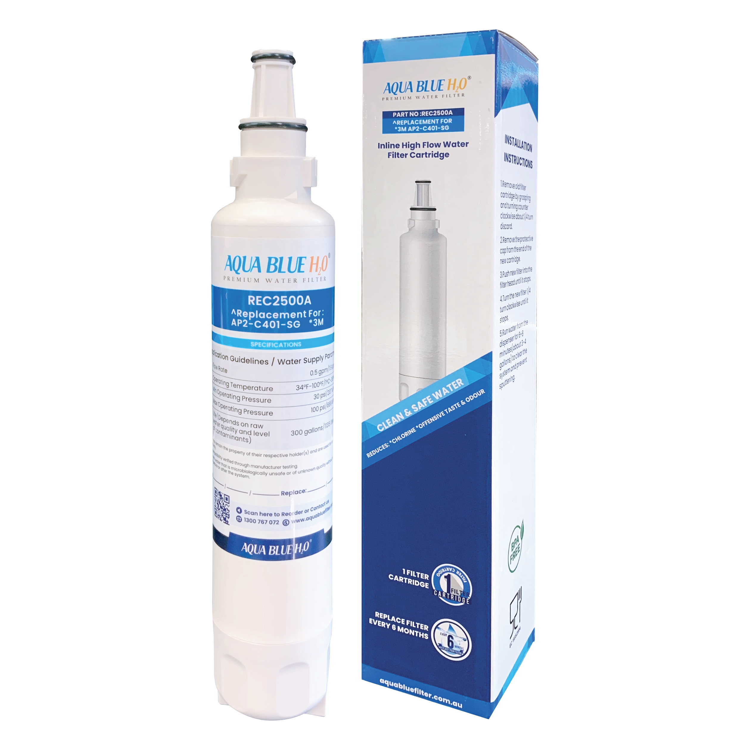 3M Caravan & RV CC111 RD6005C RV401 Replacement Water Filter Cartridge