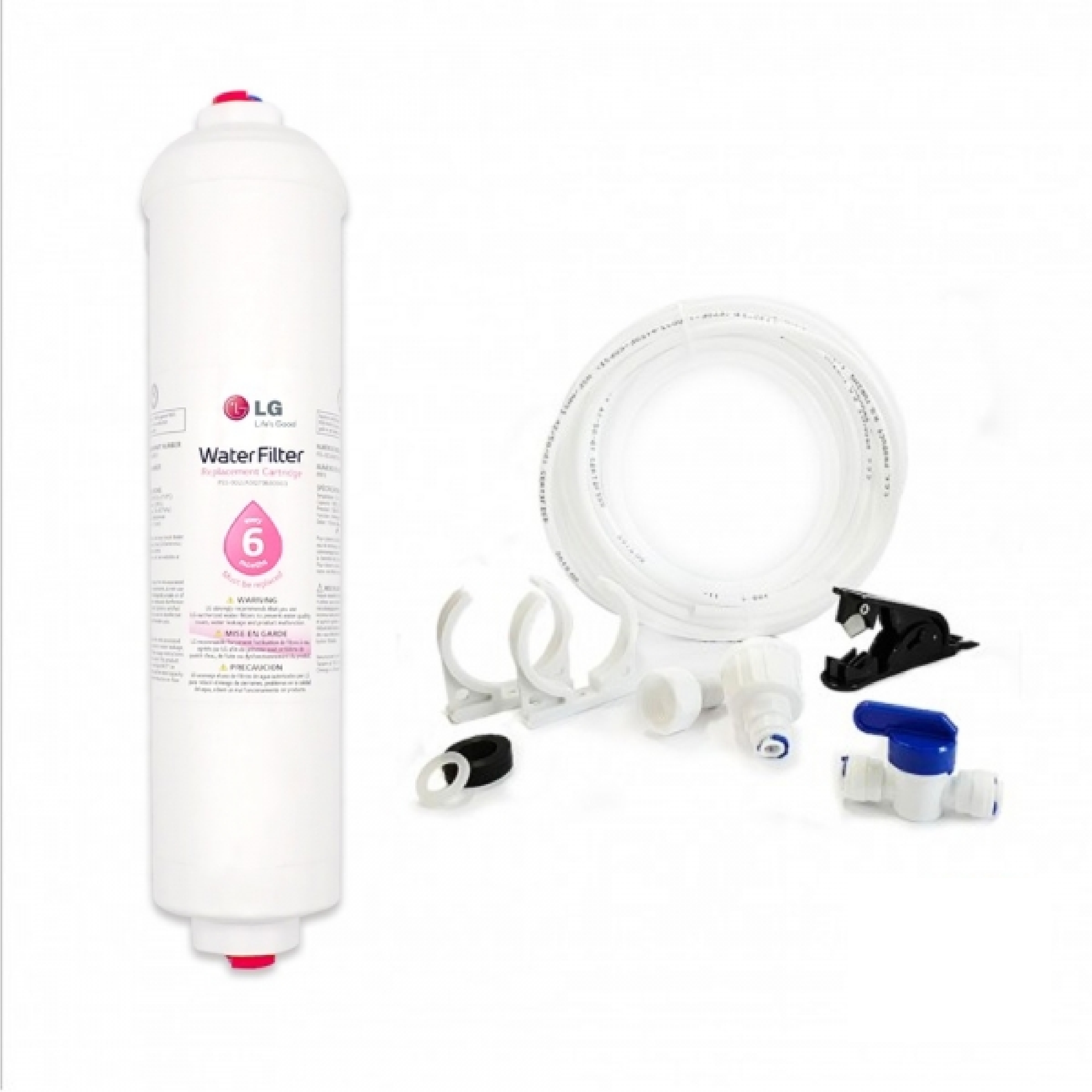 LG AJR73482513 Genuine External Fridge Filter + Hose 10 Kit