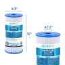 Twin Whole House Water System - Dual Stage PP Compressed with GAC, Pleated Sediment Filter