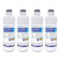 4X Aqua Blue LT1000P Fridge Water Filter, Compatible with LG LT1000P, LT1000PC, MDJ64844601, ADQ74793501