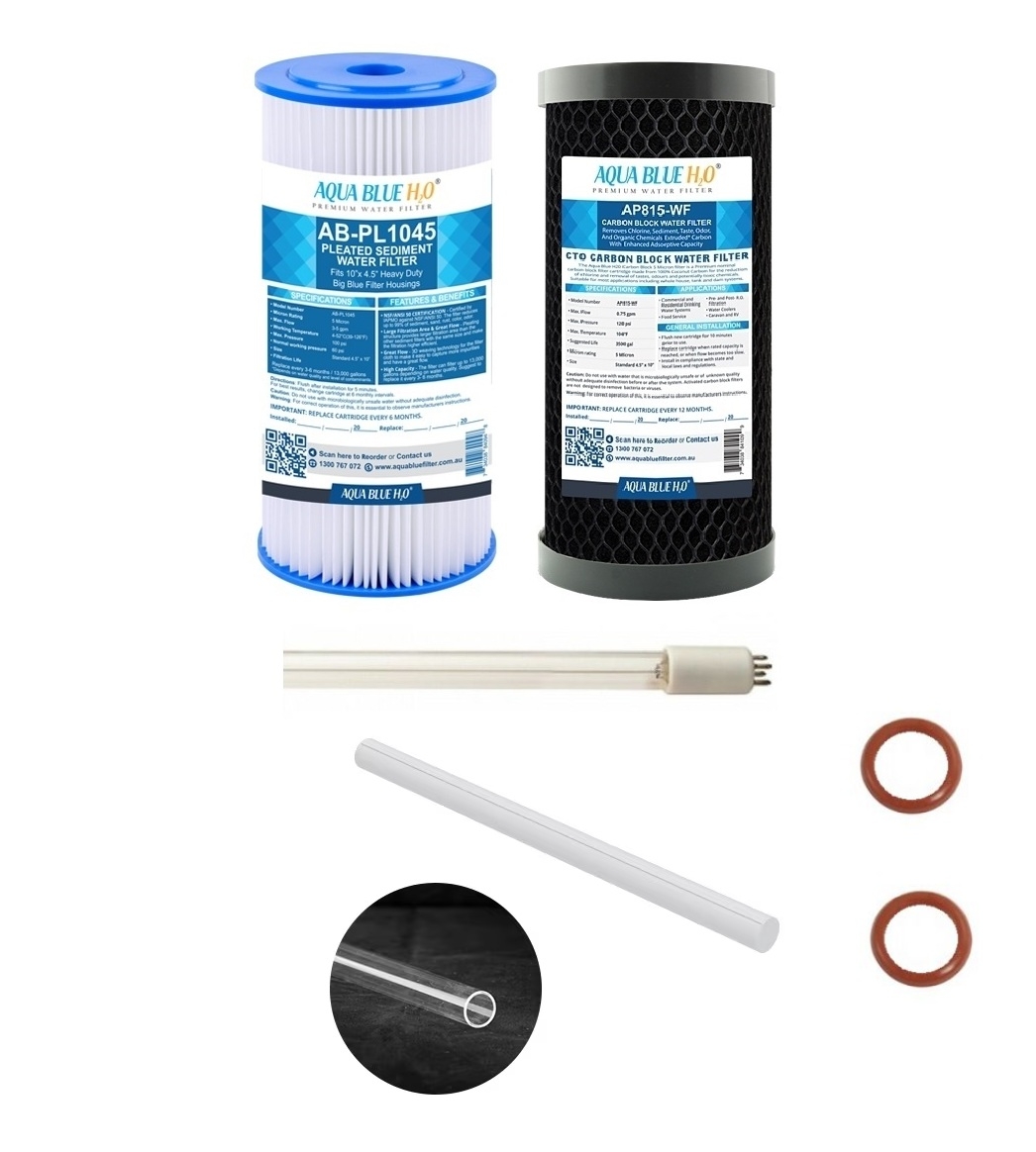 Hybrid G6 Replacement Water Filter , Lamp, Sleeve with 2 Orings