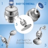 AQUA BLUE H20 HIGH OUTPUT LUXURY 6 STAGE SHOWER FILTER HIGH QUALITY SYSTEM