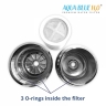 AQUA BLUE H20 HIGH OUTPUT LUXURY 6 STAGE SHOWER FILTER HIGH QUALITY SYSTEM