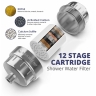 AQUA BLUE H20 HIGH OUTPUT LUXURY 6 STAGE SHOWER FILTER HIGH QUALITY SYSTEM