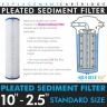 10" Clear Big Blue Housing w/ Presser Relief Button, Polyspun Sediment Water Filter