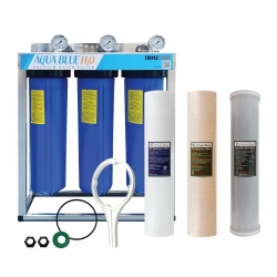 20" Whole house or Rainwater tank water filter solution with Freestand 3 stage 5Micron Kit option