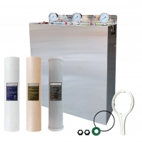 Wholehouse water system High Performance Triple Stage with Stainless Steel cover