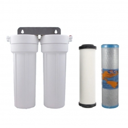 Caravan & RV Water Filter Twin Type with Omnipure & Doulton