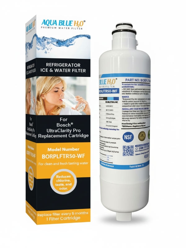 BORPLFTR50-WF Water Filter Compatible with UltraClarity® Pro BORPLFTR50 / BORPLFTR55 – Aqua Blue H2O Replacement