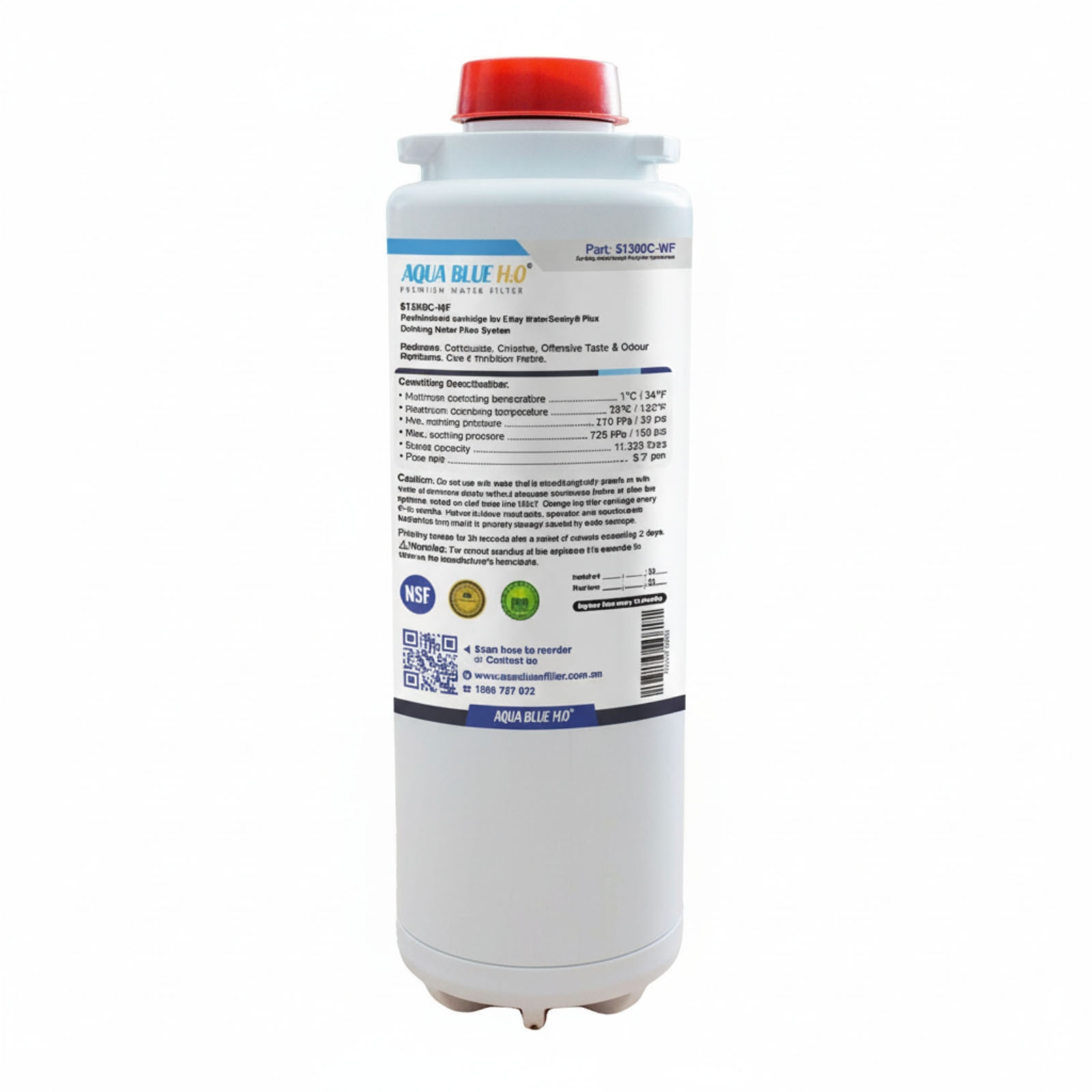 Aqua Blue H2O 51300C-WF WaterSentry Compatible Filter – Lead & Microplastics