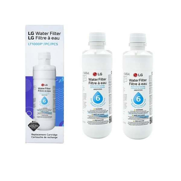 2x LG LT1000P MDJ64844601 ADQ74793501 refrigerator water filter