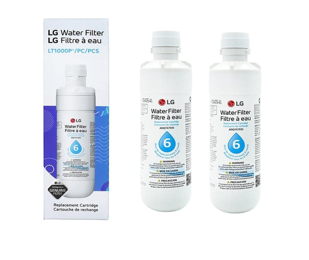 2x LG LT1000P MDJ64844601 ADQ74793501 refrigerator water filter