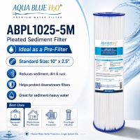 Puretec PL201 Pleated Sediment Water Filter Cartridge 2.5 x 10 inch 20 Micron