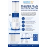 20" x 4.5" Whole House Big Blue Pleated Sediment Water Filter Replacement Cartridge for Rain Water Tank or Wholehouse