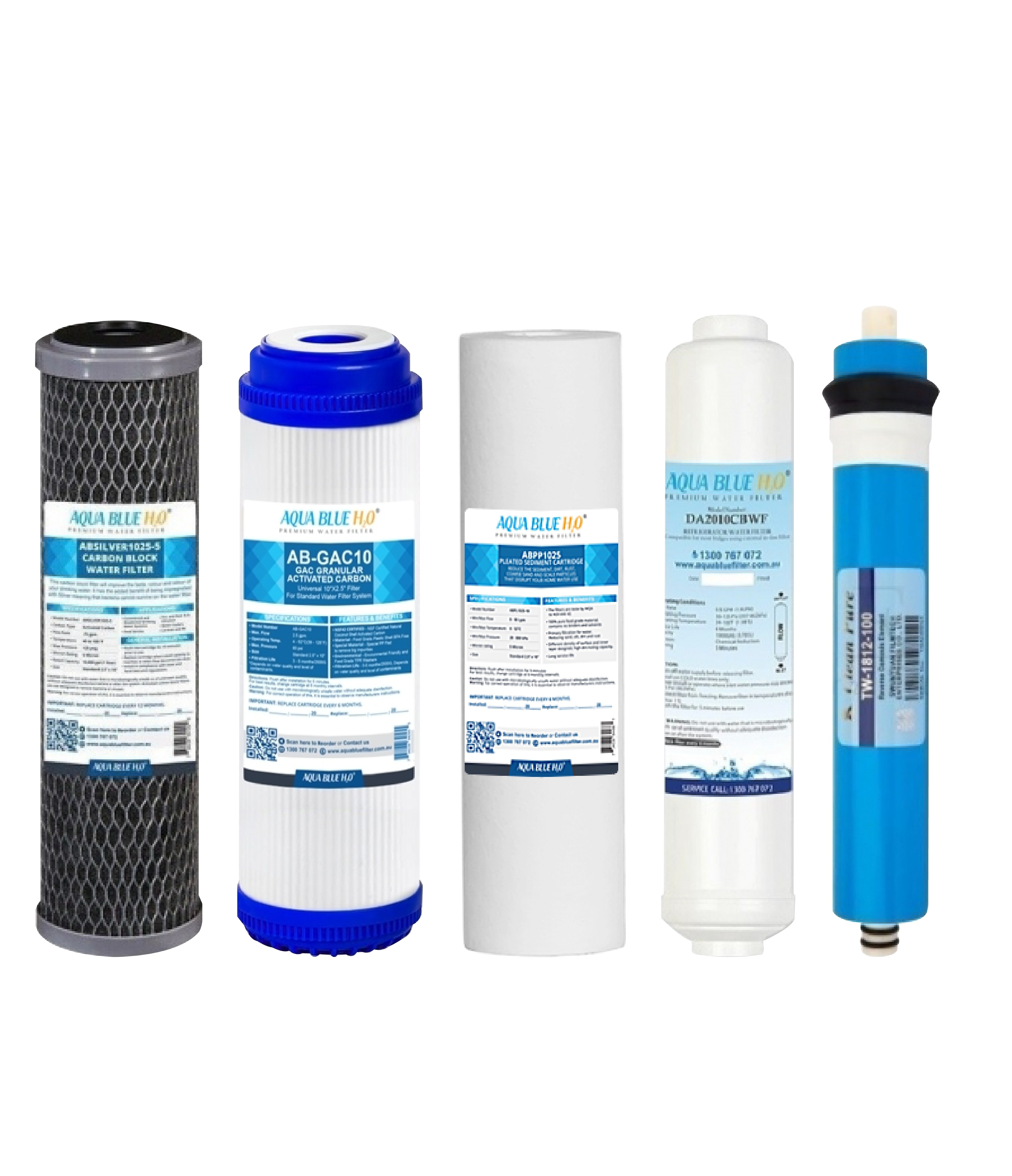 5 stage Ro system reaplacement cartridge with Alkaline filter
