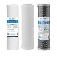 Undersink 3 Stage Water Filter Cartridges Ceramic -PP- Carbon 10"- Complete Set