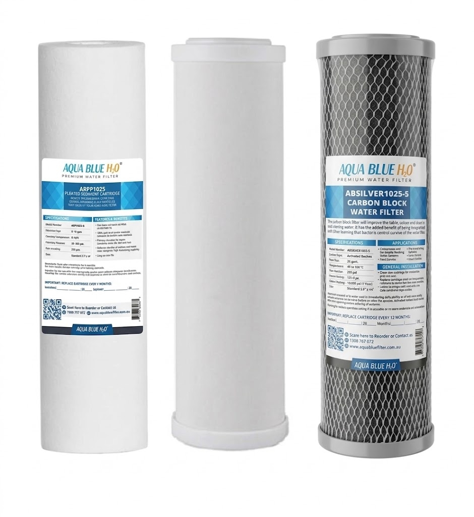 AB3STAGE Undersink filter set with Ceramic Sediment and Coconut carbon block filter