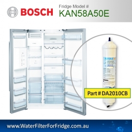 Bosch Fridge Model KAN58A50E Compatible External In-Line Water Filter Replacement (DA2010CB) by Aqua Blue H2O